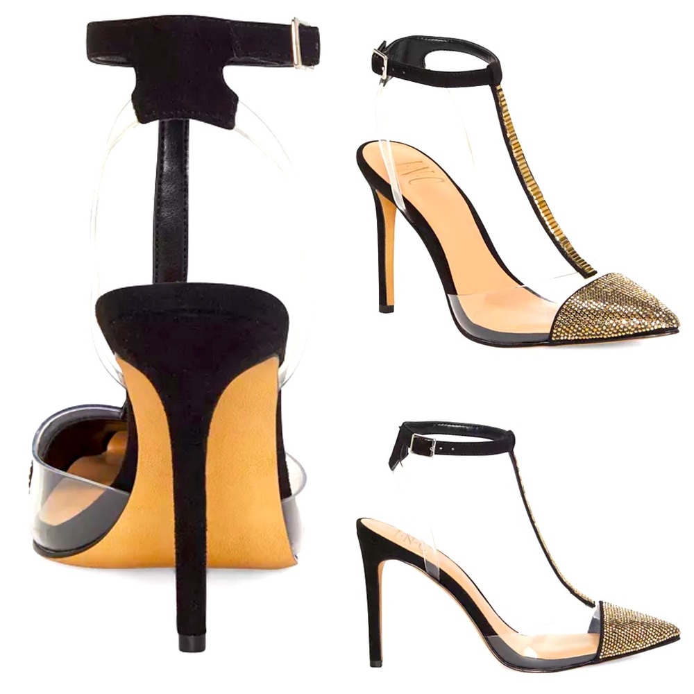 Glamour Gold Tone Heel